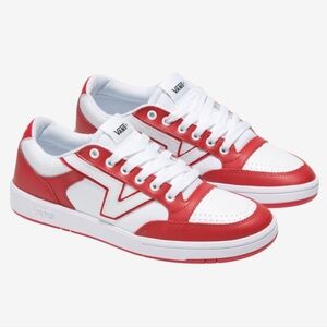 NIB Vans Lowland CC New Varsity Red & True White Mens 8.0 Womens 9.5